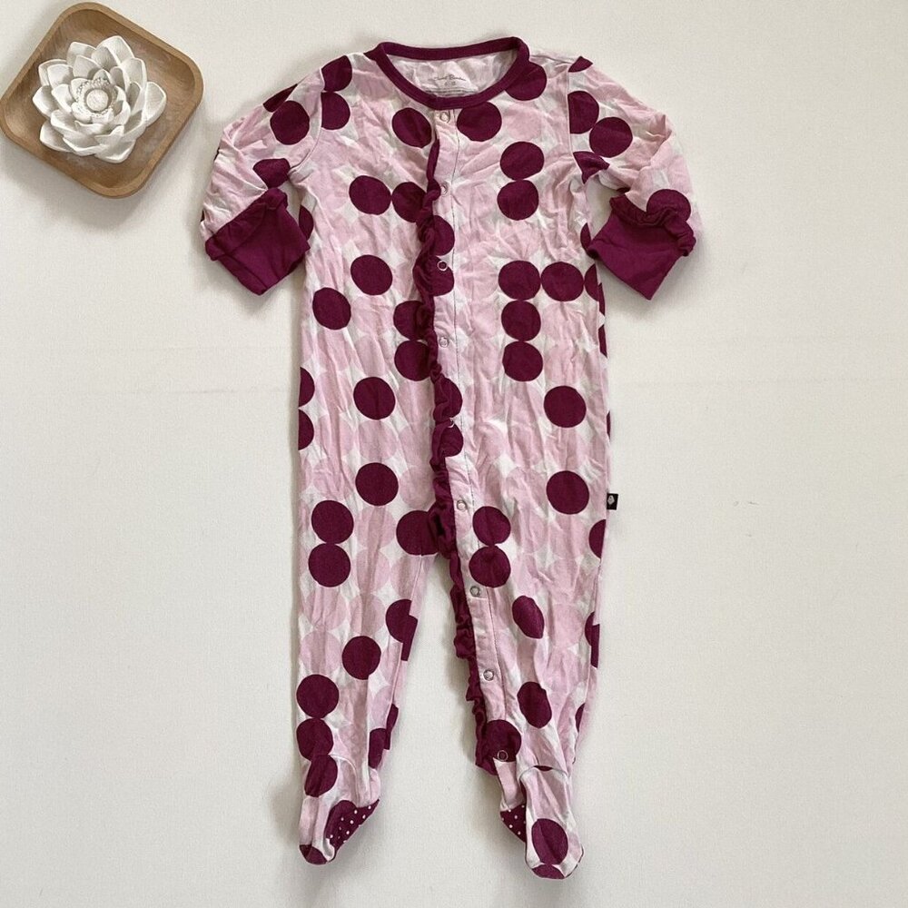 Sweet Bamboo Polka Dot Footie Pajamas